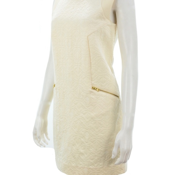 J.CREW BEIGE COTTON BLEND SLEEVELESS DRESS SIZE S - Picture 5 of 6